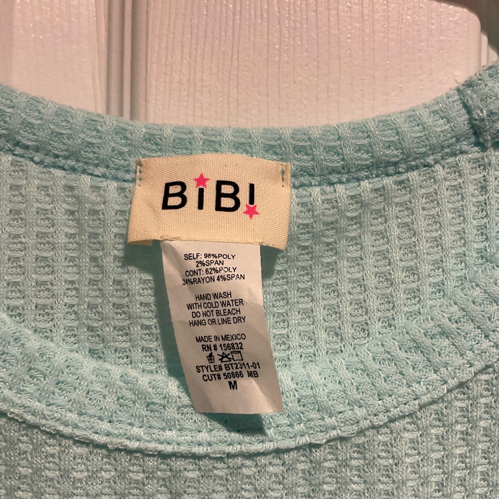 BiBi WAFFLE KNIT LEOPARD CROCHET NWOT - Picture 4 of 4
